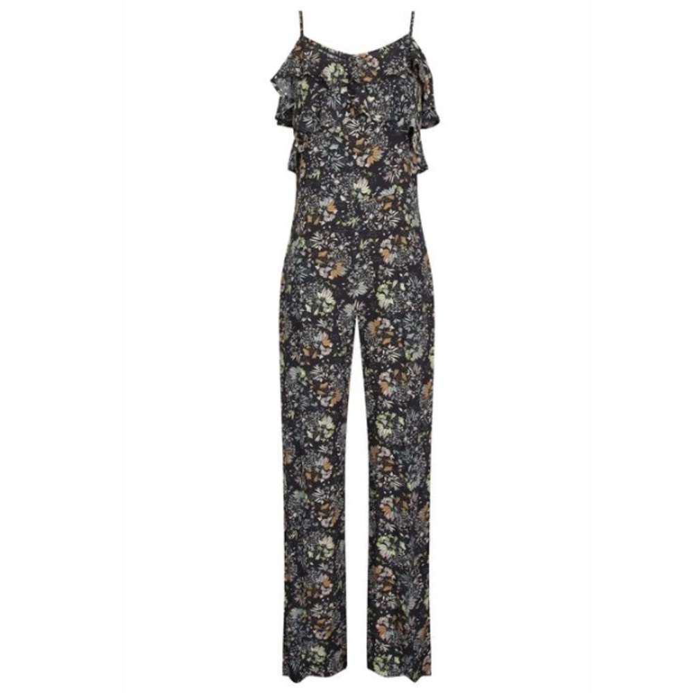 Sinequanone Sleeveless Casual Floral Ruffle Jumpsuit
